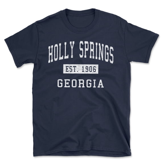 Holly Springs Georgia Classic Established Men's Cotton T-Shirt