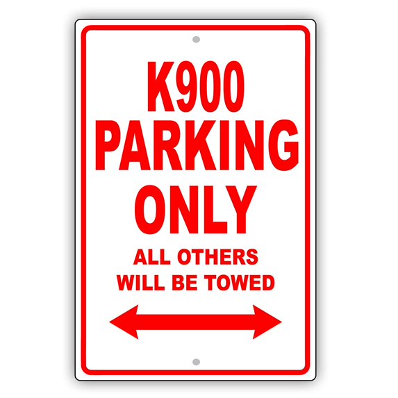 KIA K900 Parking Only All Others Will Be Towed Ridiculous Funny Novelty Garage Aluminum Sign 18"x24" Plate