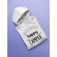 thumbnail image 3 of Happy Camper Hoodie Women -SPIdeals Designs, Female Small, 3 of 4