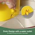 thumbnail image 5 of Eyliden Collapsible Mop Bucket with Wringer and Wheels, Yellow, for Home and Industrial Use, 5 of 7