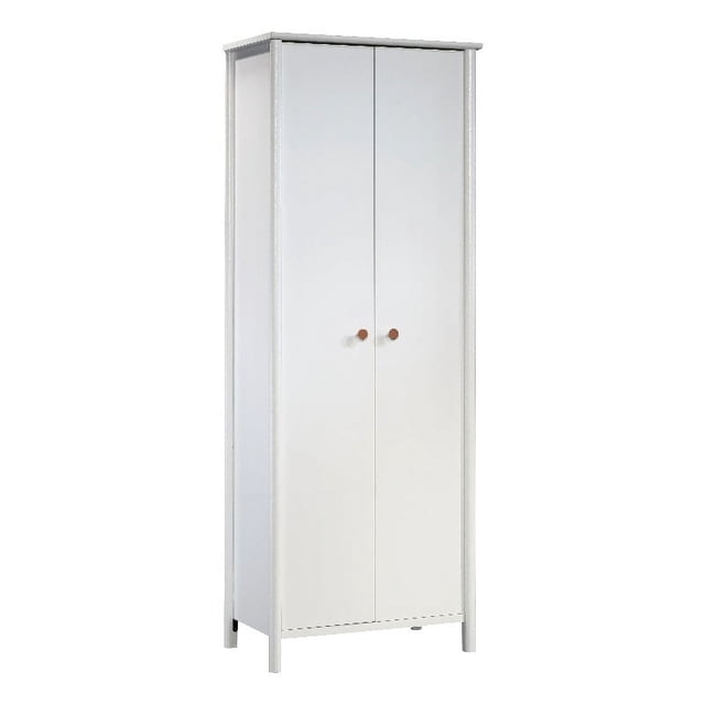 Pemberly Row Armoire de Rangement en Bois Manufacturé Finition Blanche