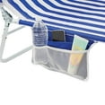 2Pack Mainstays Folding Backpack FaceDown Beach Lounger, Blue & White