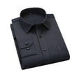 thumbnail image 4 of Men All Season Solid Color 4pcs Suit Set with Shawl Collar, Single Button, Flap Pockets, Navy Shirt, Jacket, Vest & Trousers for Year Round Formal Occasions, 4 of 7