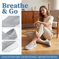 thumbnail image 2 of BLISSFUL STEP Casual Slip-on Shoes Quick Dry Lightweight Breathable Unisex Shoes Grey 5, 2 of 5