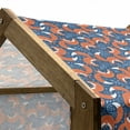 thumbnail image 4 of Fox Pet House, Doodle Style Flowers and Hearts with Abstract European Forest Animal Pattern, Outdoor & Indoor Portable Dog Kennel with Pillow and Cover, 5 Sizes, Navy Blue Orange, by Ambesonne, 4 of 4