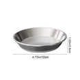 thumbnail image 3 of Cififendec Non Slip Thickened Pet Bowl, 4.72", Stainless Steel Wide Shallow Anti Vomit Feeding Dish for Indoor Kitten Cat Dry Wet Food Water Feeder Bowl, 3 of 5