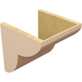 thumbnail image 5 of 12"W x 12"D x 12"H Wide Crestline Rough Cedar Woodgrain TimberThane Corbel, Primed Tan, 5 of 6