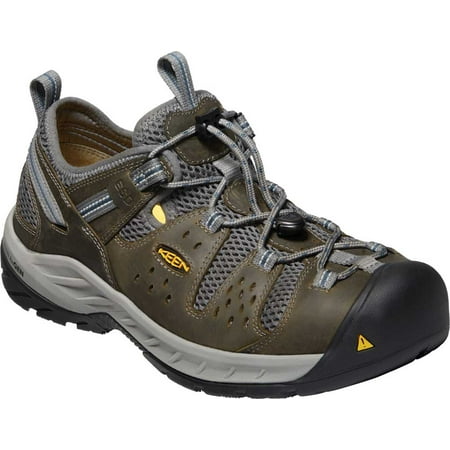 

Men s KEEN Utility Atlanta Cool II ESD Steel Toe Work Shoe Gargoyle/Midnight Navy Leather/Mesh 11.5 D