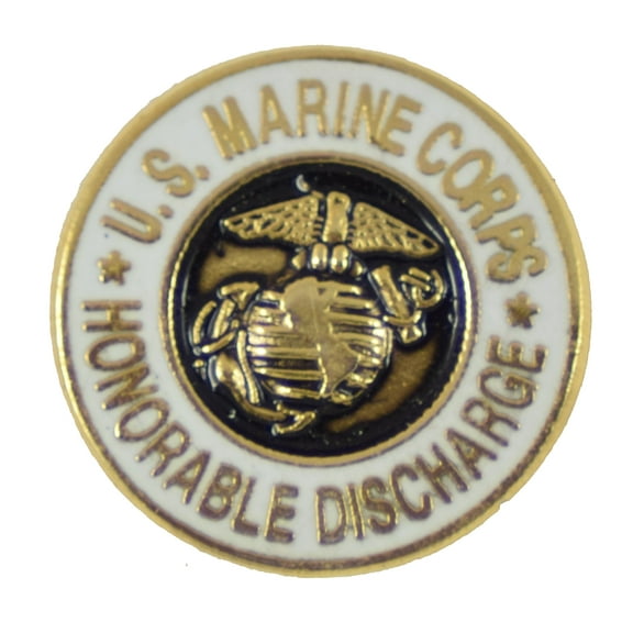 USMC HONORABLE DISCHARGE HAT PIN