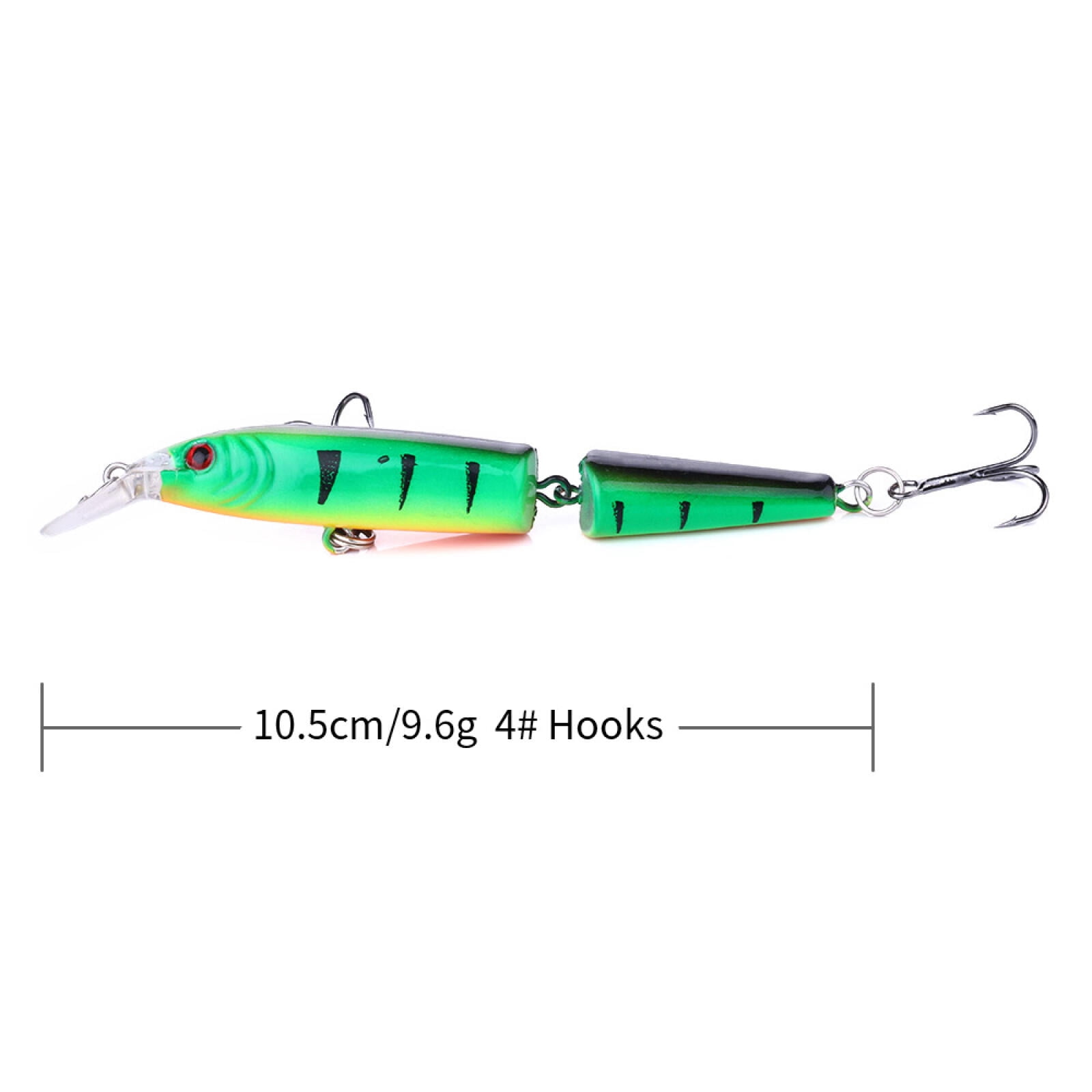HENGJIA Fishing Lures Multi Jointed Fish Fishing Kits Slow Sinking Lifelike Swimbait Freshwater and Saltwater for Trout Bass Lures,5pcs
