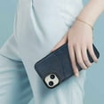 thumbnail image 6 of Allytech Wallet Case for iPhone 13 mini - 2 Card Holder - Military Grade Drop Protection - Ultra Slim & Protective - Premium PU Leather Shockproof Phone Case for Women & Men - Blue, 6 of 6