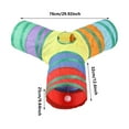 thumbnail image 3 of Cat Toys Interactive Pet Toys Assortments Foldable Rainbow Tunnel Teaser Wand Crinkle Bell Play For Puppy Kitty Cat Tunnel Y Shape Cat Tunnels For Indoor Cats Foldable Cat Toys, 3 of 7