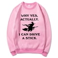 thumbnail image 2 of Chuancc Soft Sweatshirts for Women Round-Neck Hoodie Women's Graphic Long Sleeve T-Shirts Womens Crewneck Sweatshirt Womens Hoodies Pullover Fall Sweatshirt Cute Hoodies Pink L, 2 of 6