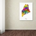 thumbnail image 3 of Trademark Fine Art "Maine Map" Canvas Art by Michael Tompsett, 3 of 3