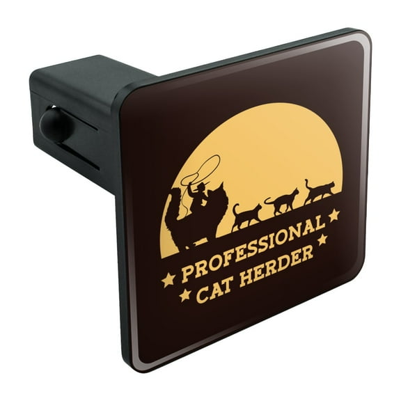 Professional Cat Herder Funny Tow Trailer Hitch Cover Plug Insert