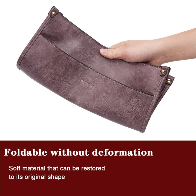 HKCLUF Women's Crossbody Bag & Wallet Set, 2pcs Leather