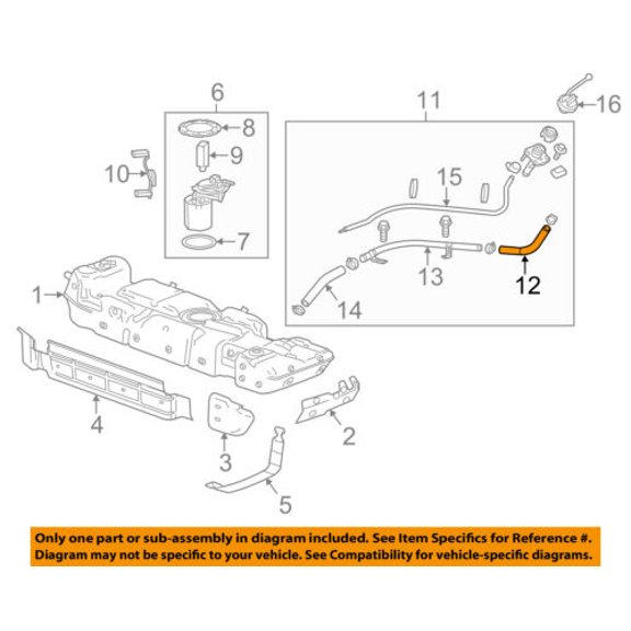 GM OEM Fuel System-Upper Hose 84018879