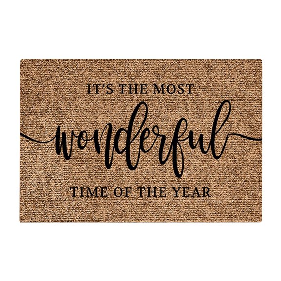 kjfeif Christmas Mats, Christmas Doormat Personalized Front Door Decoration Christmas Decoration, 40 x 60 cm / 15.7 x 23.6 in