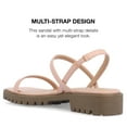 thumbnail image 3 of Journee Collection Womens Nylah Slim Platform Sling Back Sandals, 3 of 6