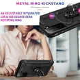 thumbnail image 2 of Samsung Galaxy S21 Case,   STARSHOP Drop Protection Ring Kickstand Cover- Black, 2 of 4