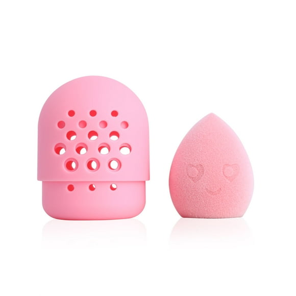 Pac Mrs Bounce Éponge de Maquillage en Microfibre Velours Rose (1 Pcs) - Rose