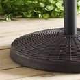 thumbnail image 3 of Walker Edison UB30RWRAB Base de Parasol de Terrasse Extérieure Ronde de Style Osier - Bronze Antique, 3 of 7