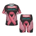 thumbnail image 1 of Balery Ribbon With Angel Wings Conjunto de Pijama Infantil de Manga Corta con Estampado – Ropa de Dormir de Algodón Suave-Large, 1 of 6