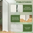 thumbnail image 6 of Outsunny 4.6' x 4.7' Small Portable Walk-In Greenhouse w/ Shelves, White, 6 of 9