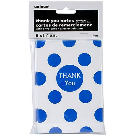 Polka Dot Thank You Cards, 8-Pack