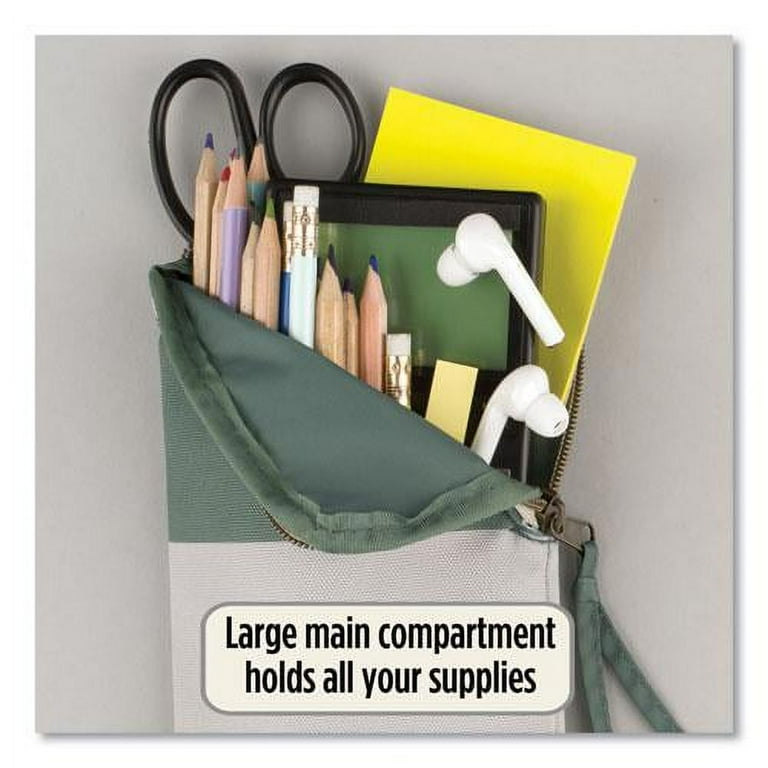 Recycled Pencil Pouch, 5 x 0.5 x 9, Randomly Assorted Colors Recycled Pencil Pouch, 5 x 0.5 x 9, Randomly Assorted Colors