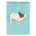 thumbnail image 1 of "Treasures BB8004CHF Malvi Cow Blue Check Canvas House Flag, tamaño, multicolor" Caroline's Treasures BB8004CHF, 1 of 1