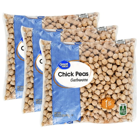 (3 Pack) Great Value Chick Peas Garbanzos, 16 oz