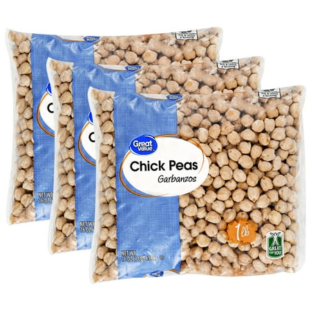 - (3 Pack) Great Value Chick Peas Garbanzos, 16 oz
