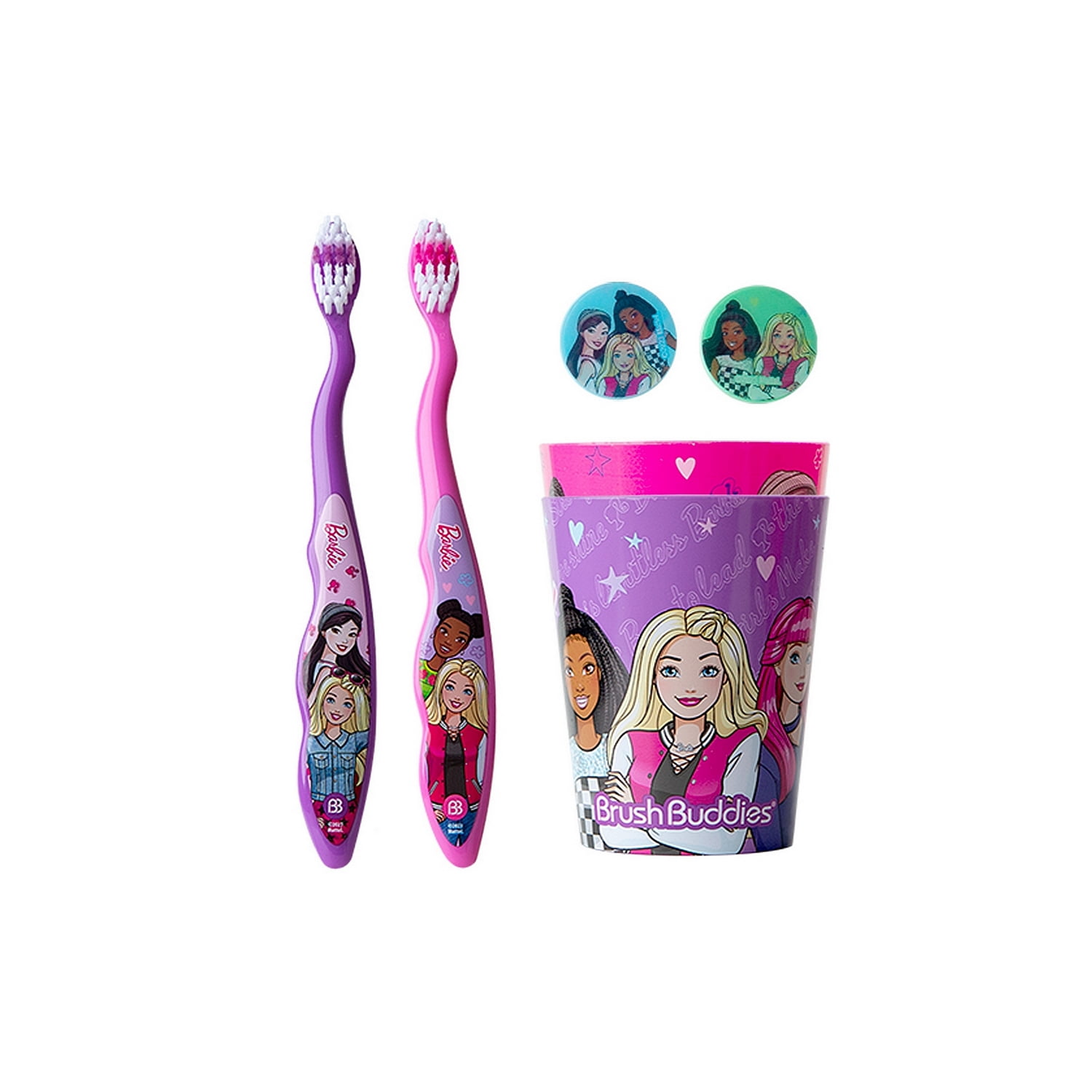 Brush Buddies Barbie Manual Toothbrush, 6 pcs