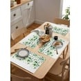 thumbnail image 4 of Spring Floral Green Watercolor Leaves Placemats Set of 4,Wipeable Washable Table Mats for Dining Tables,Weeping Vine Flower Place Mats for Kitchen Event Party Tabletop Decor, 4 of 7