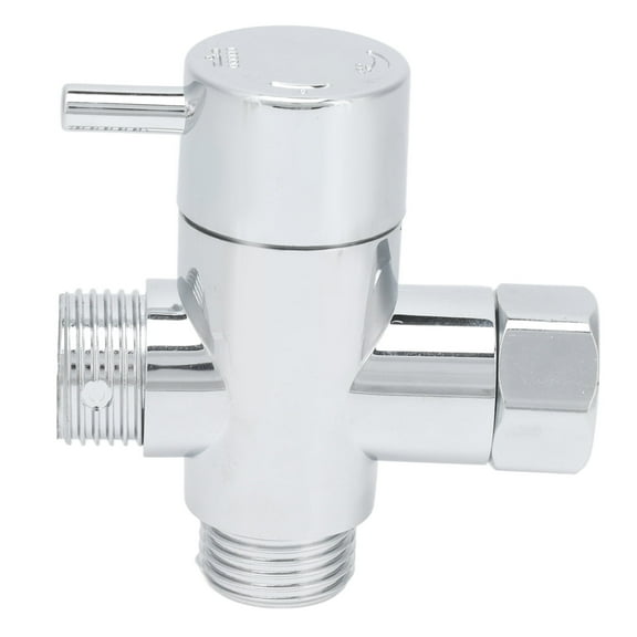 Shower  Diverter Valve, G1/2 Diverter Valve Rustproof  3 Way For Hand Held Showerhead And Fixed Spray