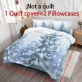 thumbnail image 3 of Yspwyqan Winter Snow Forest Full Size Comforter Set, Soft Fluffy Bedding Set with 2 Pillow Shams for Winter Bedroom Decor, All Season Cozy Bed Set for Kids Adults, 3 of 7
