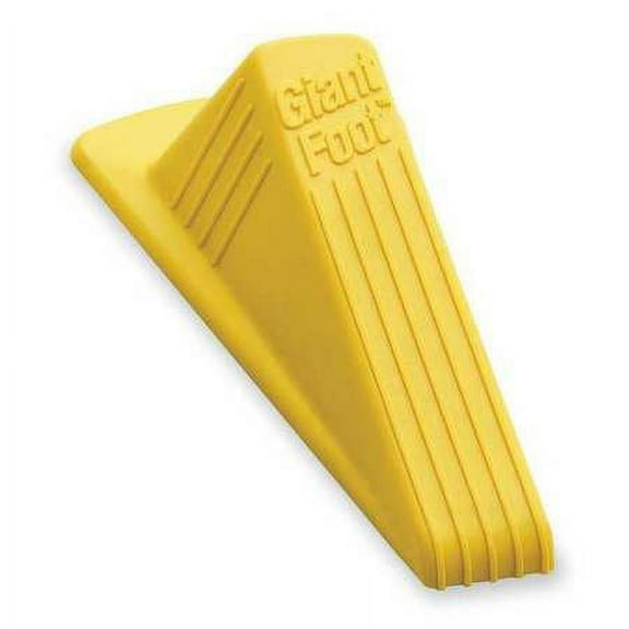 Door Stop Wedge XL,Ylw,6-3/4" L,PK2