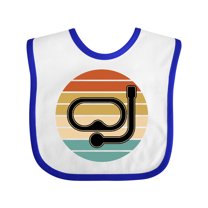 Inktastic Scuba Diver Retro Sunset Diving Boys or Girls Baby Bib