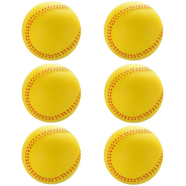 GFDYREE Foam Basebll Practice Softball Soft Baseball for Beginnners or Experts for Baseball Training 6Pcs