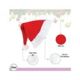thumbnail image 4 of Motique Accessories Christmas Hat with Glitter Flannel Xmas Santa Holiday Hat for Teens & Adults-Red, 4 of 5