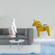 thumbnail image 2 of Escultura de pingüino, figura de resina, estatua de madera maciza, caballo Dalecarlian hecho a mano, arte nórdico minimalista. Ideal para bodas, cumpl, 2 of 8
