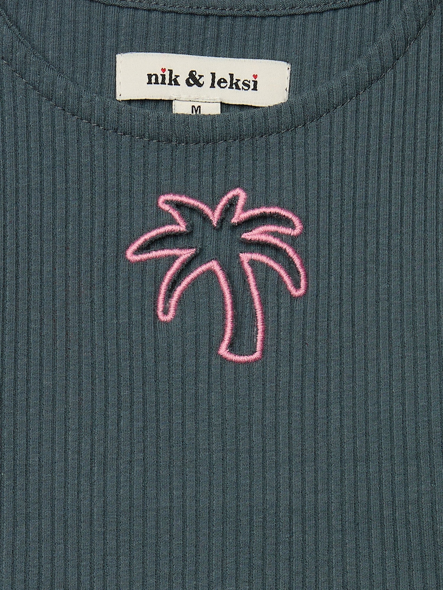 Nik & Leksi Tween Rib Tank with Cut Out, Sizes 7-18