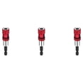 thumbnail image 3 of Ruiboury Hex Shank Bit Holder Locking Adjustable Extension Rod Bar Quick Change Repair Socket Extender Adapter with Driver Red 3Set, 3 of 6