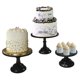 thumbnail image 2 of Juego de 3 soportes para tartas de metal negro para cupcakes, plato para decoración de postre, para baby shower, bodas, fiestas de cumpleaños, celebración, 2 of 8