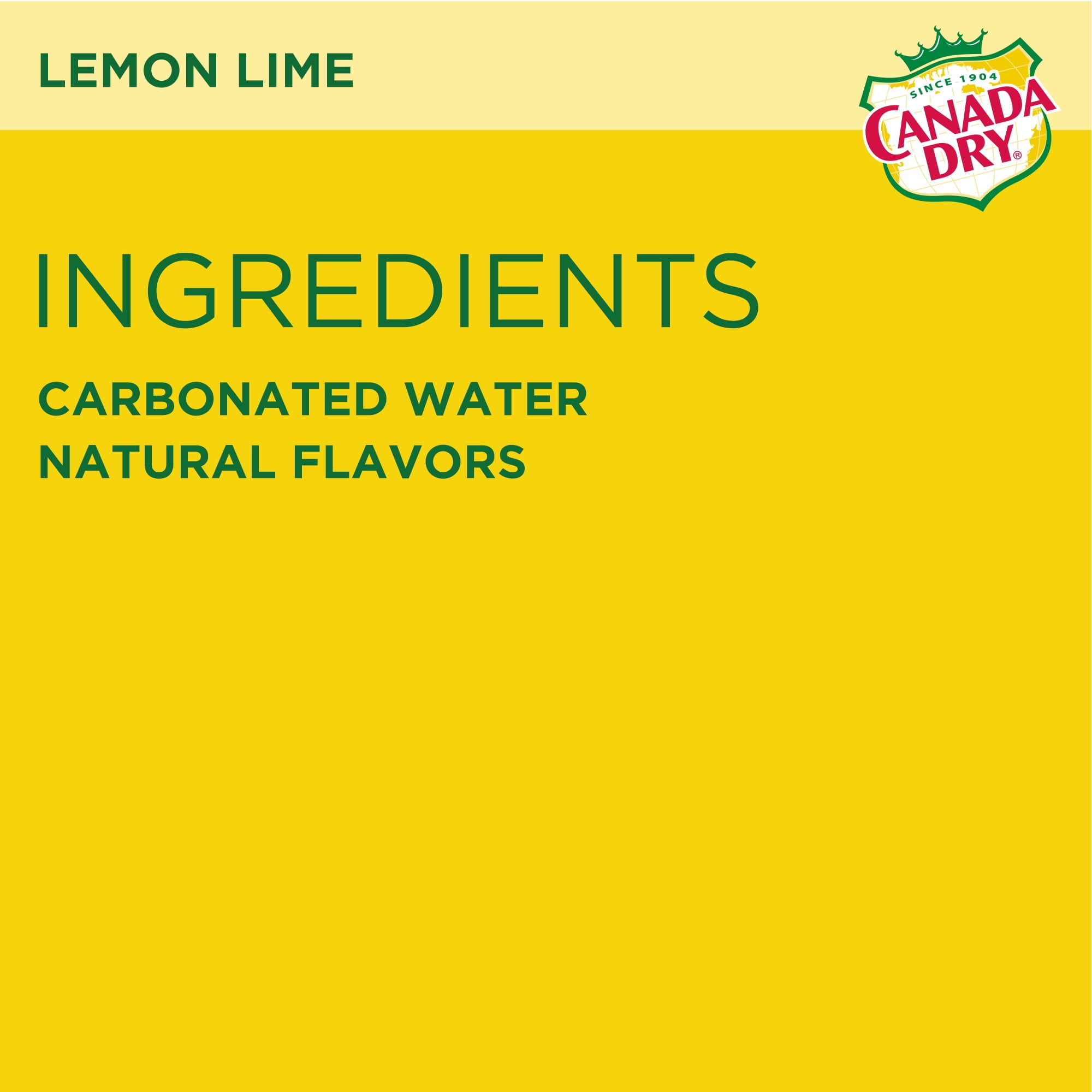 (3 pack) Canada Dry Lemon Lime Sparkling Seltzer Water, 12 fl oz, 12 Pack Cans
