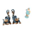 thumbnail image 1 of Figura De Resina Moderna De Elefante Y Dama De Playa, Escultura Decorativa, Arte Artesanal Coleccionable Para Escritorio, Estantería, Hogar, Oficina, Sala De Estar, Decoración, Regalos, 1 of 8