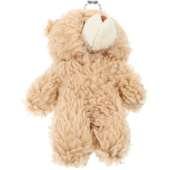 Soimiss Cute Stuffed Animal Keychain Mini Bear Shape Decorative 1Pcs