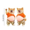thumbnail image 4 of 3D Dog Belly Sticker Super Soft Silicone Anti Collision Sticker Chubby Shiba Inu Big Belly 3D Puffy Stickers for Phone Car Door Fridge Door Decorative for Daily Use, 4 of 8