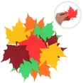 thumbnail image 2 of 100Pcs Fall Bulletin Board Decorations Fall Leave Cutout Autumn Thanksgiving Artificial Leaf Cutout Maple Paper Leave, 2 of 7